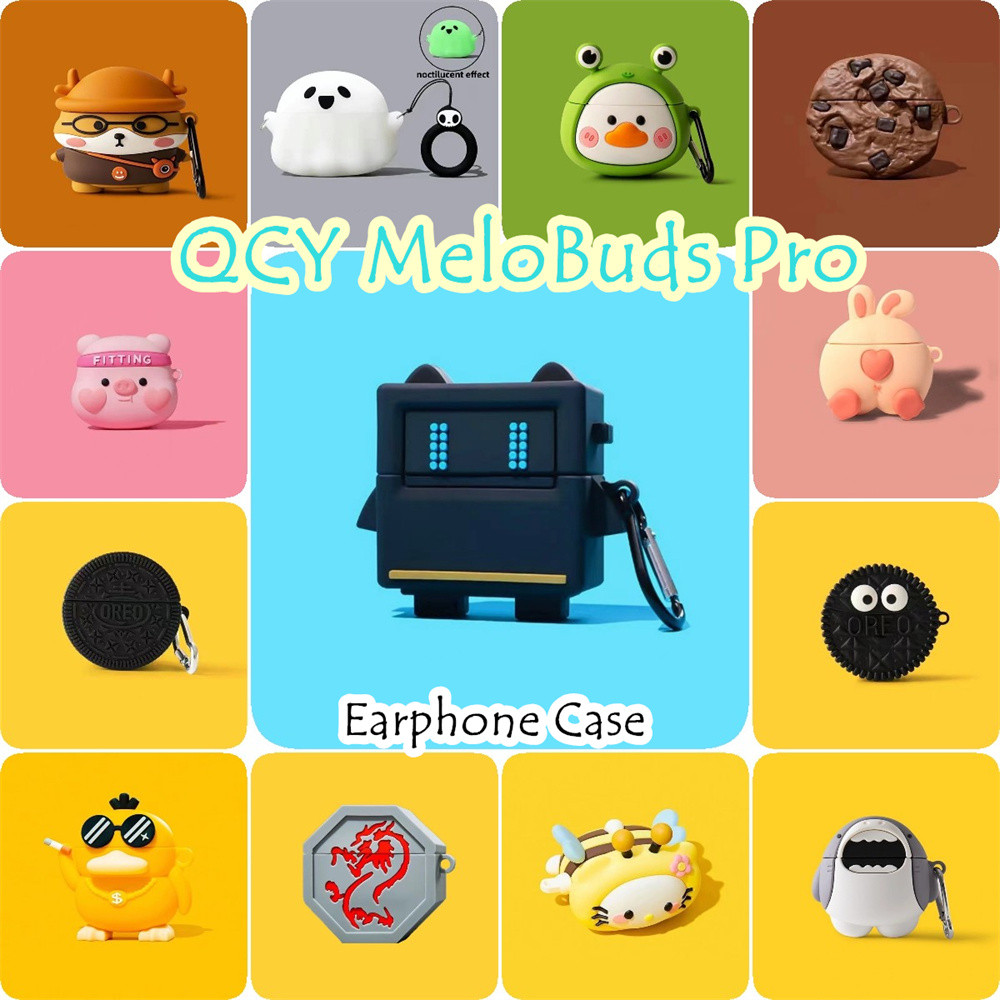 ส่วนลดสําหรับ Qcy MeloBuds Pro Case การ์ตูนสร้างสรรค์ซิลิโคนอ่อนนุ่มหูฟังกรณีปลอก NO.1