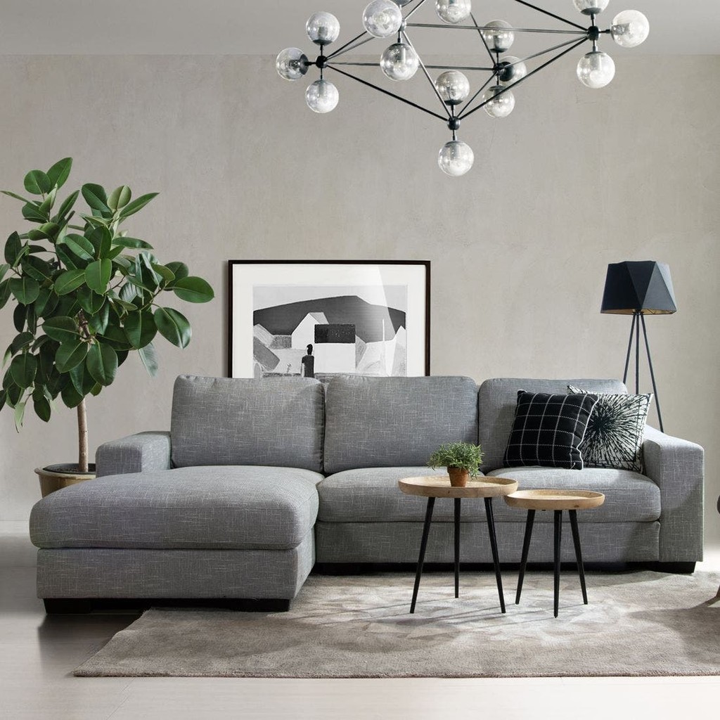 SB Design Square โซฟาเข้ามุมซ้าย รุ่น Liden สีเทาอ่อน (267x164x87 ซม.) แบรนด์ SB FURNITURE