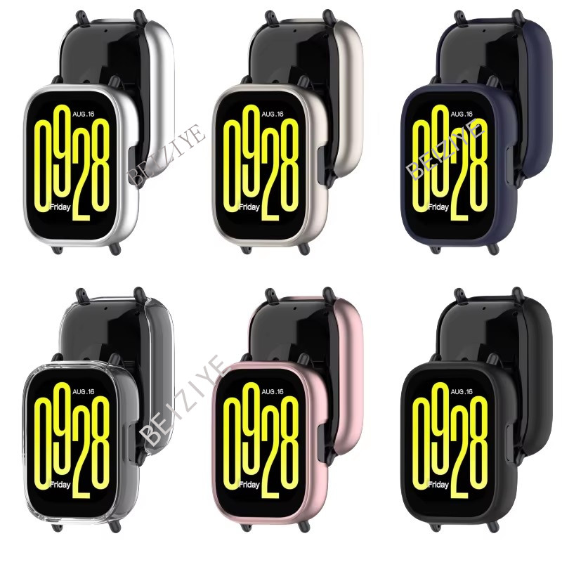 Pc นาฬิกาป้องกันกรณีสําหรับ Xiaomi Redmi Watch 5 Active Half Pack Hollowed Out ฝาครอบ PC Matte กันชนสําหรับ Redmi Watch 5 Lite