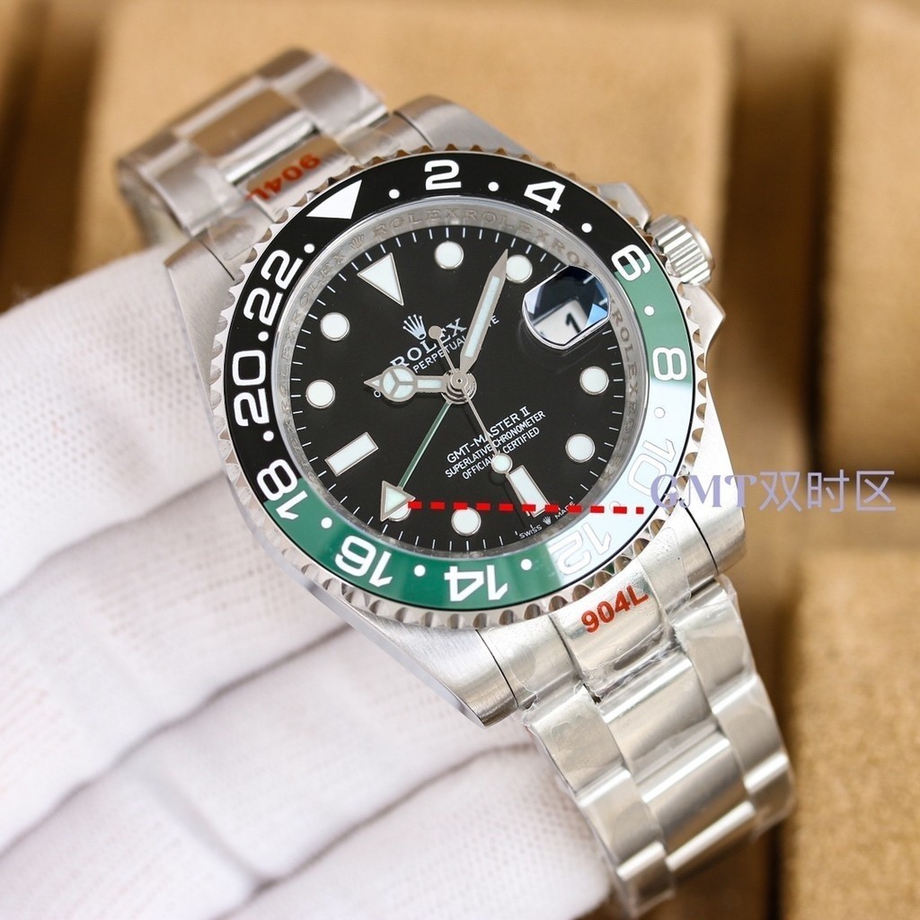 Rolex gmtmen's Watch Elegant and exquisite, GL1 40mm Gorgeous atmosphere stainless STEEL STRAP Automatic Mechanical Men's Watch,Black dial Leisure Sports