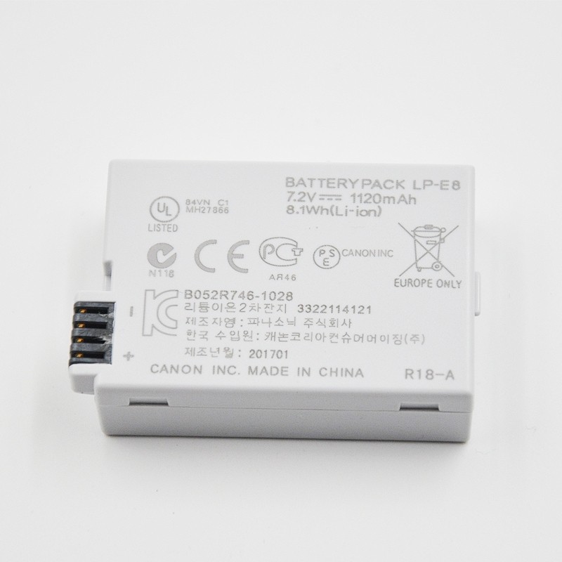 Canon LP-E8 แบตเตอร์รี่กล้อง lp e8 Canon 550D 600D 650D 700D Kiss X4 X5 DS126311 DS126431 DS126271 มือ 1 พร้อมกล่อง