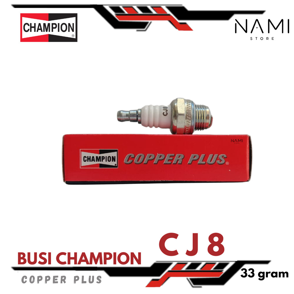 Mesin *CHAMAPION Spark PLUG CJ8 / CJ 8* สําหรับ AGRINDO TASCO, TANAKA, YAMAHA, VISQTVARNA เครื่องตัด