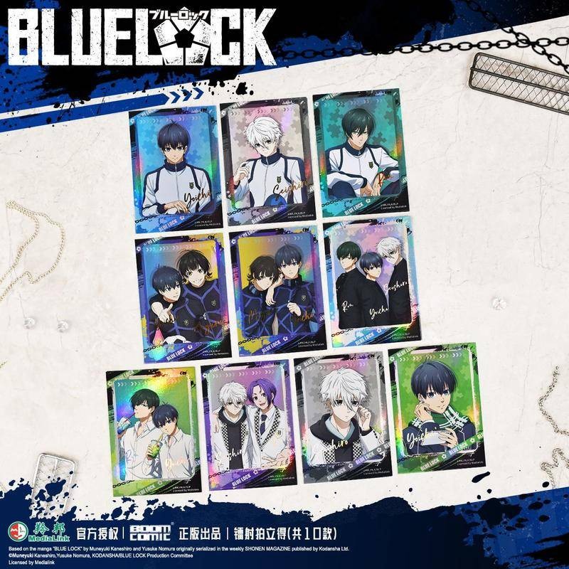 การ์ดโพลารอยด์เลเซอร์ Blue Lock Itoshi Rin Hiori Nagami Seishiro Kawaguchi Seiya 63x89 มม.