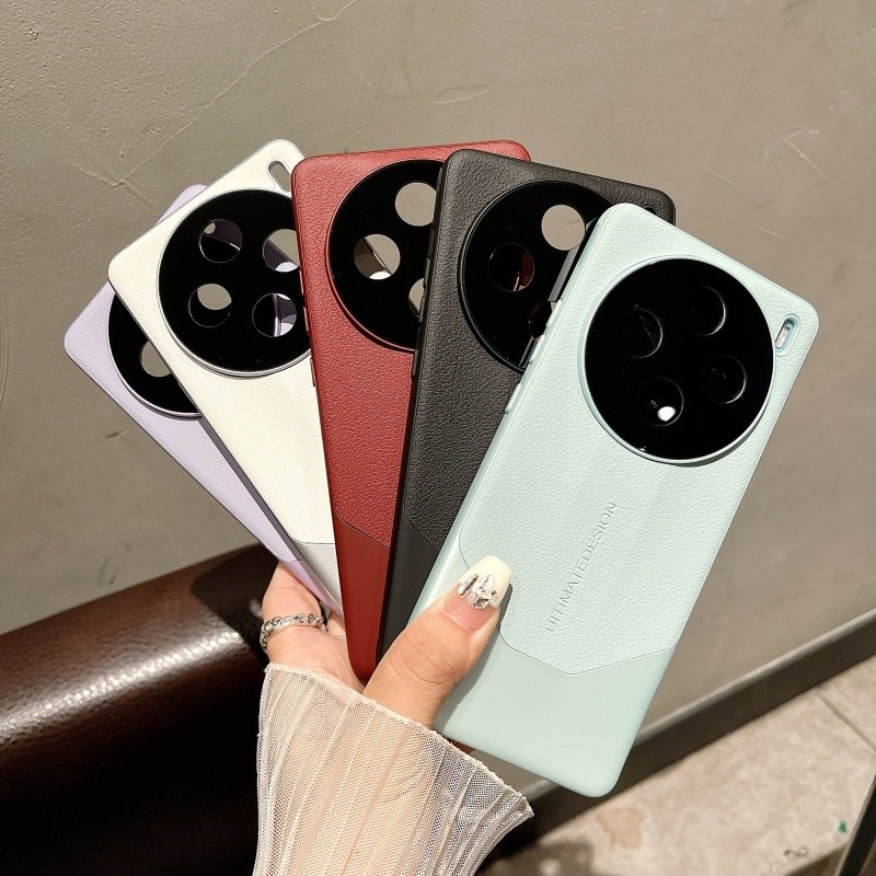 Vivo X200 Pro/ Pro Mini X100 Classic Contrast Color Micro Matte Leather Case สําหรับ VIVO X200 X100S Pro X100 Ultra Shock Resistance Cover