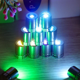 10 ชิ้น Creative LED เรืองแสงไฟสีขนาดเล็ก - ปุ่มเซลล์ขับเคลื่อนโคมไฟขนาดเล็ก - DIY Party ตกแต่ง Ambient ไฟ