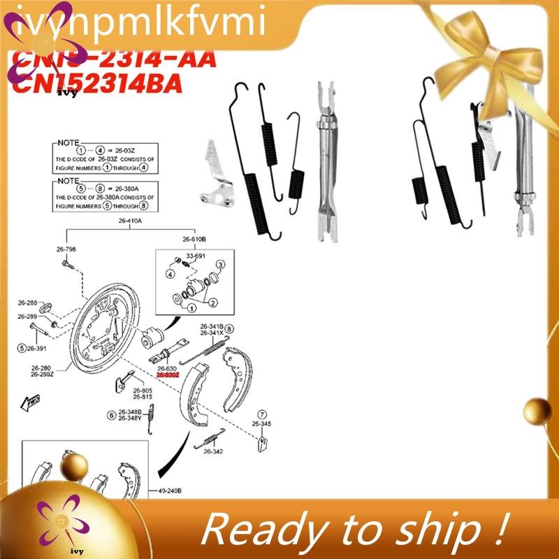 [Ivym] 1 คู่รถเบรครองเท้า Slack Adjuster Kits CN15-2314-AA CN152314BA สําหรับ Ford Fiesta 09-13 Mazd
