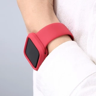 กระจกนิรภัย PC กรณีแสดง+สายซิลิโคน for Apple Watch Ultra 3 2 SE 3 Iwatch Series 11 10 9 8 7 6 5 49มม 46มม 45 42 41 44มม