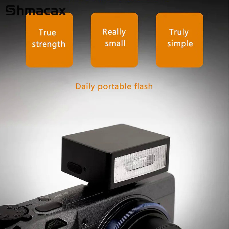 Mini Hot Shoe Rechargeable Miniature Camera Macro Xenon Flash For Mirrorless Digital Camera A7C DLUX