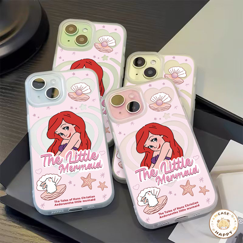 รูปแบบเจ้าหญิงสวยกระต่ายน่ารักรักหัวใจรูพรุนขนาดใหญ่ เคสIPhone 11 13 14 15 12 Pro Max 14 8 7 15 Plus XR X XS MAX SE 2020