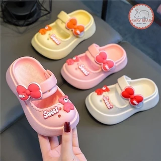 ใหม่ รองเท้าเด็กผู้หญิง รองเท้าหมีเบอร์รี่ รองเท้าหัวโต ลายน่ารักๆ วัสดุEVA น้ำหนักเบา