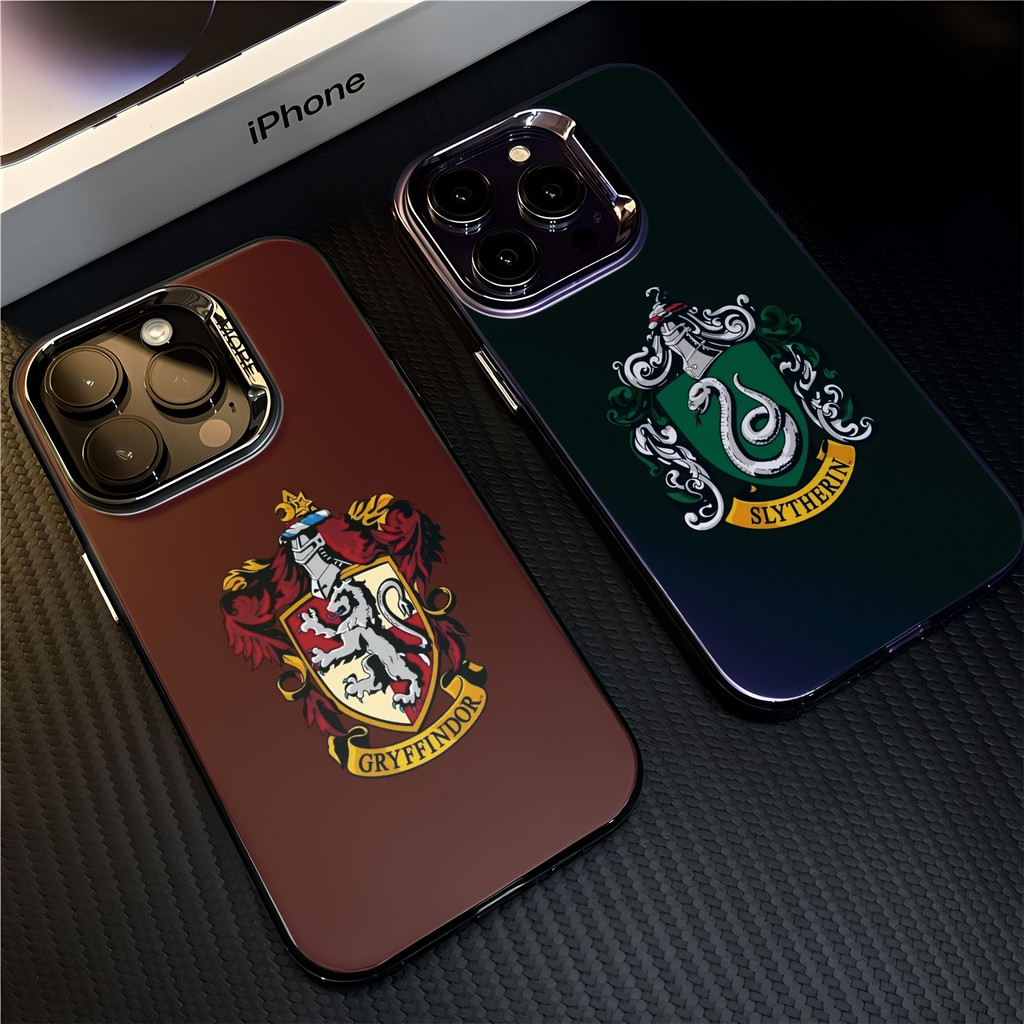 แฮร์รี่ พอตเตอร์ Gryffindor SAMSUNG สําหรับsamsung A06 A16 A71 A53 A15 A14 A13 A12 A11 A03S A03 A02 A33 A34 A50 A32 A23 A20S A52 A51 แฟชั่นชุบโลหะCool Creativeยี่ห้อซิลิโคนนุ่มกรณี