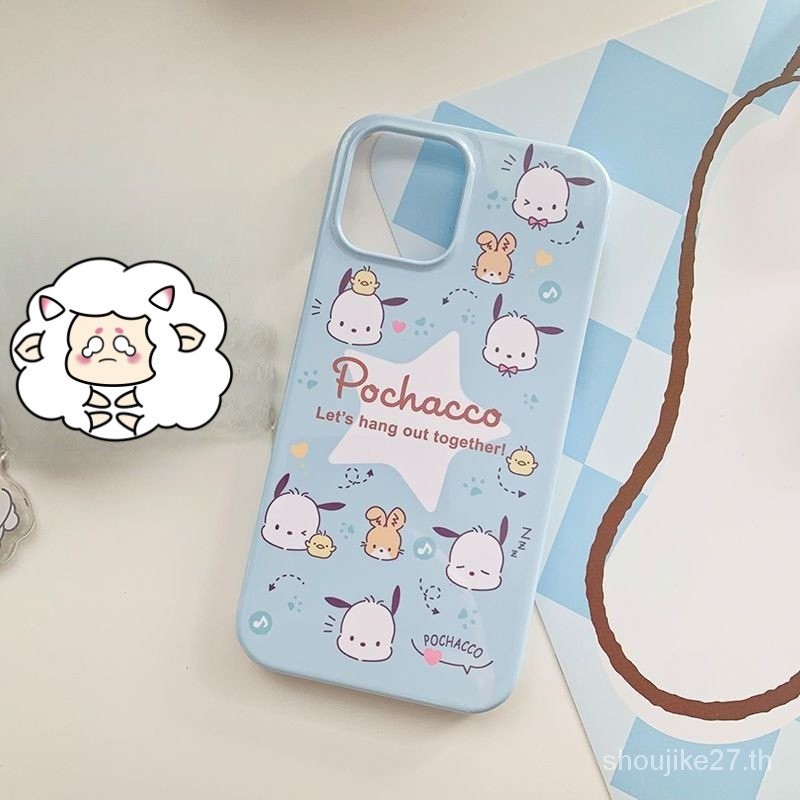 Pacha Dog Apple 15เคสมือถือหญิง iphone13promax ฟิล์ม12PROMAX สีฟ้าสดใส XS frmo บางเฉียบ