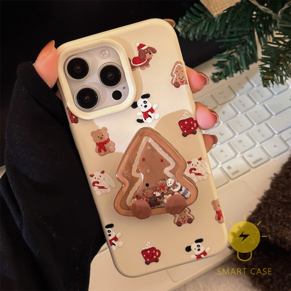 For เคสไอโฟน 13 [Cartoon Cream White Pop Grip] เคส Phone Case For iPhone 16 Pro Max Plus 15 14 13 12 For เคสไอโฟน11 Ins Korean Style Retro Classic Couple Shockproof Protective TPU Cover Shell