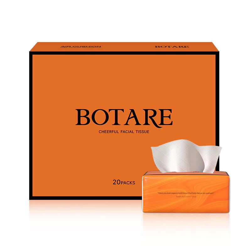 [20ห่อ ] Botare GB/T 20808 Air Cushion Soft Tissue กระดาษทิชชู่ หนา 4 ชั้น 360 แผ่น thumbnail 6