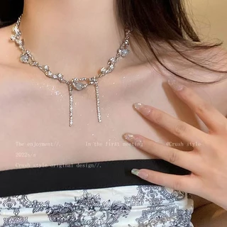 สร้อยคอมุก สไตล์เรียบง่ายและสง่างาม สร้อยคอผู้หญิง เครื่องประดับแฟชั่น