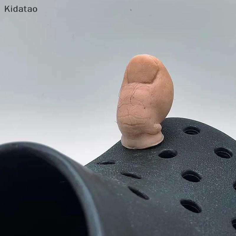 Kidatao Big Toe จระเข้แขวนรองเท้าตกแต่งตลก Crocs ตกแต่งรองเท้าสร้างสรรค์ตกแต่งใหม่
