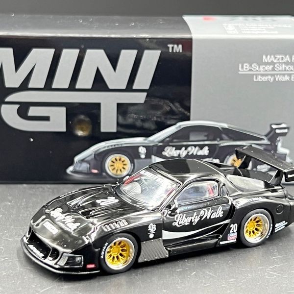 MINIGT MAZDA RX-7 LB-Super Silhouette Liberty Walk Black