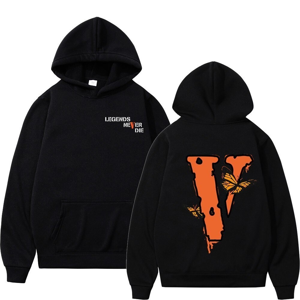 2024FASHION เสื้อกันหนาว มีฮู้ด ผ้าโพลีเอสเตอร์ ลาย Vlone Friends Angel Ioose แฟชั่นฤดูใบไม้ร่วง และ