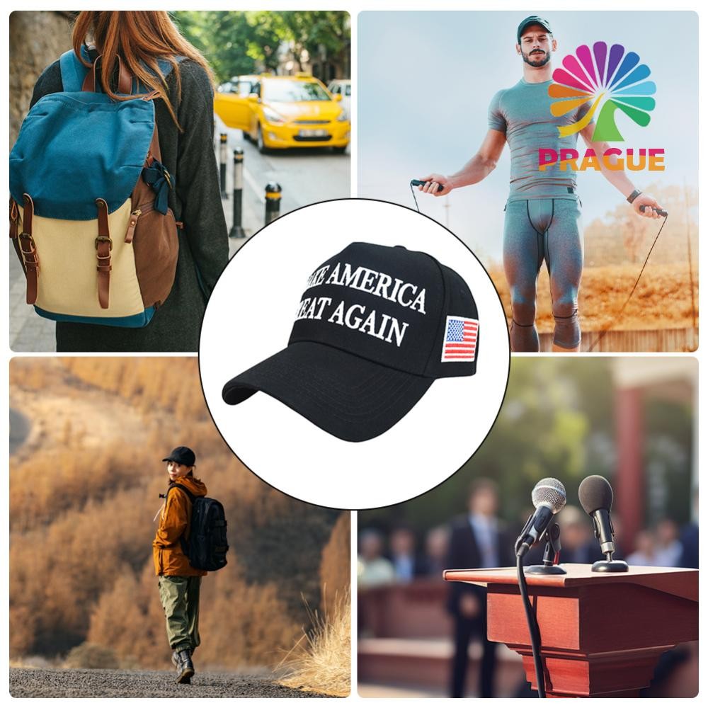 2024 หมวก Presidential ของ Trump American Make America Great Again สําหรับกีฬากลางแจ้ง [prgue.th]