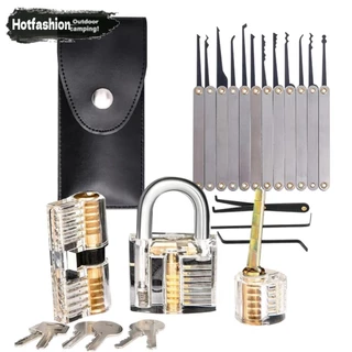 ปลดล็อค LockPractice Pick Set Key Extractor Padlock Lockpick Tool