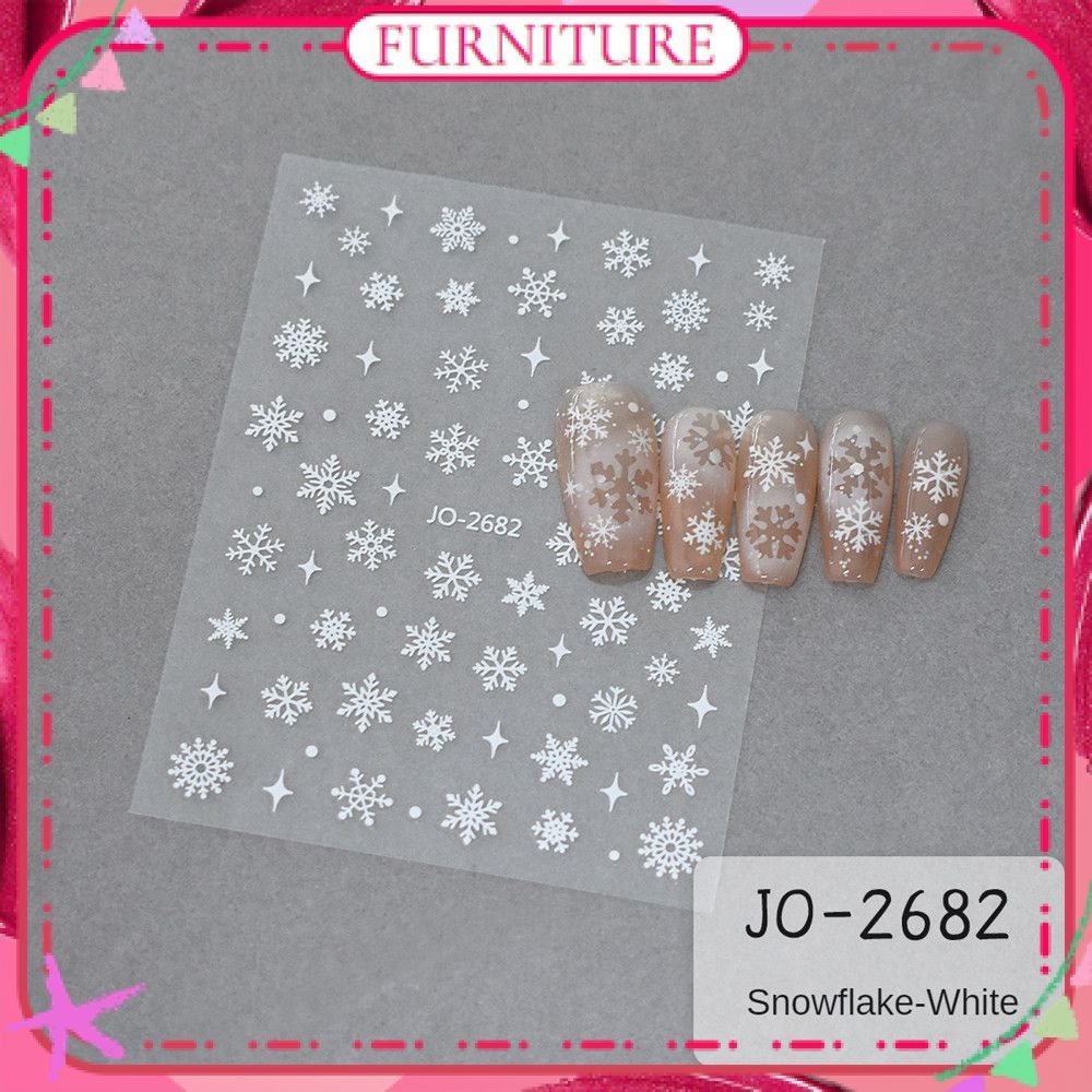 ♕ สติ๊กเกอร์ติดเล็บลายเกล็ดหิมะคริสต์มาส ด้านล่างโปร่งใส เลเซอร์สีเงิน สีขาว และสีทอง สติ๊กเกอร์เกล็ดหิมะสำหรับนักเรียนหญิง อุปกรณ์ตกแต่งเล็บ สำหรับร้านทำเล็บ เฟอร์นิเจอร์