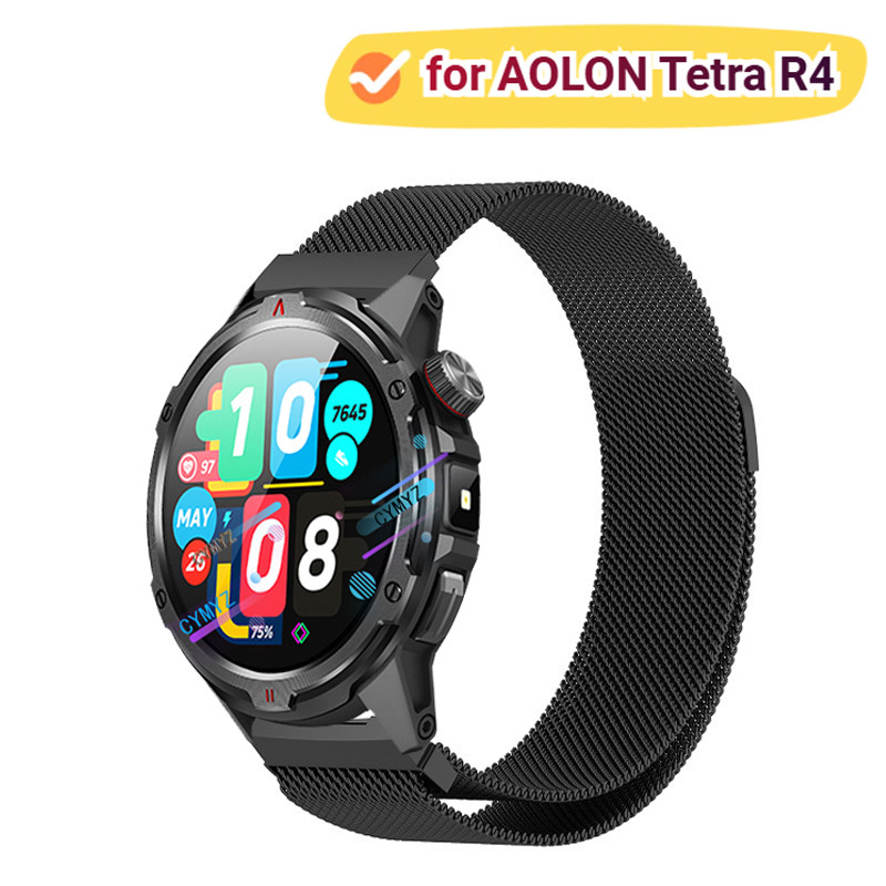 สําหรับ AOLON Tetra R4 สายโลหะสําหรับ AOLON Tetra R4 สายนาฬิกาอัจฉริยะสายรัดข้อมือกีฬา