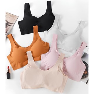 เสื้อในผู้หญิง สปอร์ตบรา ไร้โครง บราทรงสวย เก็บกระชับทรงได้ด…