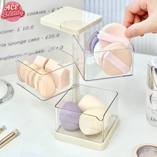 ชั้นเก็บอุปกรณ์แต่งหน้า กล่องใส่ของ กล่องเก็บของตั้งโต๊ะ หลา…