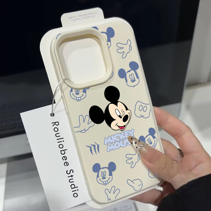 เคสโทรศัพท์มือถืออะคริลิคใส For iPhone 15 14 11 13 12ProMax X XS 7 8Plusบลูมิกกี้
