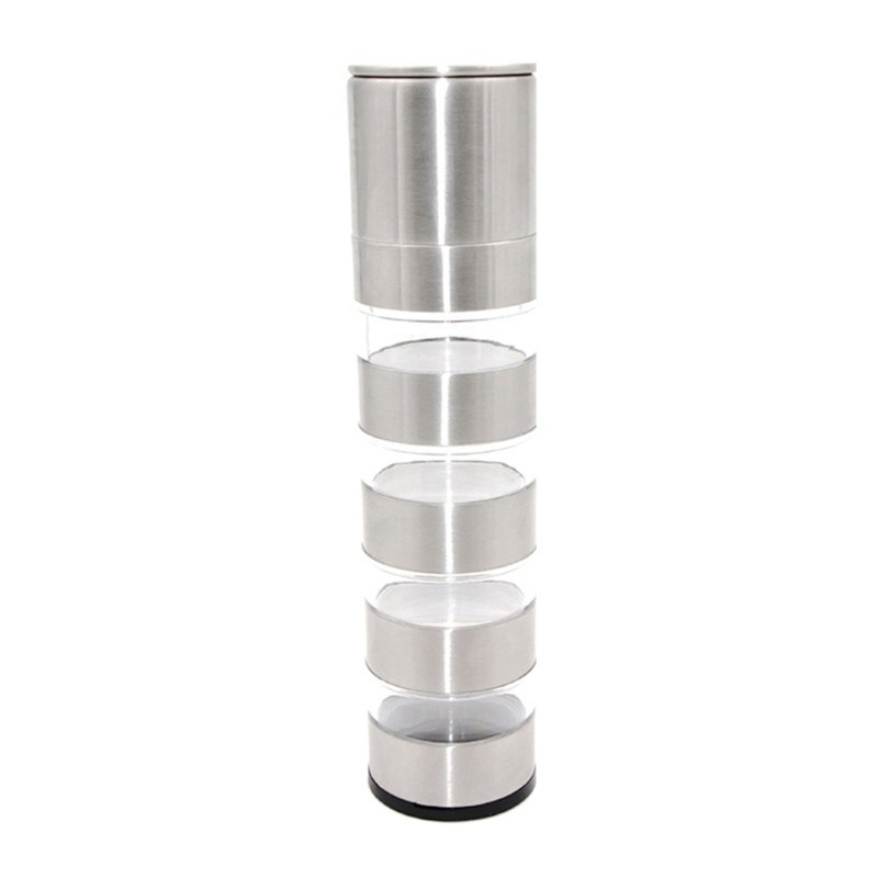 TO Stackable Spices Organizer เครื่องปรุงรส Jar เครื่องเทศห้องครัวคอนเทนเนอร์ขวดปรุงรส Spices Tower 