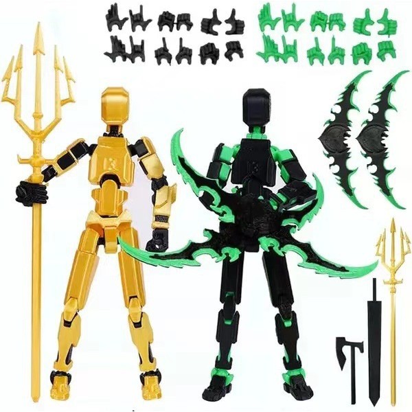 (ประกอบเสร็จสมบูรณ์) T13 Action Figure Set, Titan 13 Robot Action Figure 3D พิมพ์หุ่นยนต์ 13 Action 