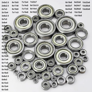 10 pcs แบริ่งขนาดเล็กเส้นผ่านศูนย์กลางภายใน 2/3/4/5/6/7/8 มม. 9 มม. 10 มม. 3x7x3 5x10x4 มม.แบริ่งขนาดเล็ก