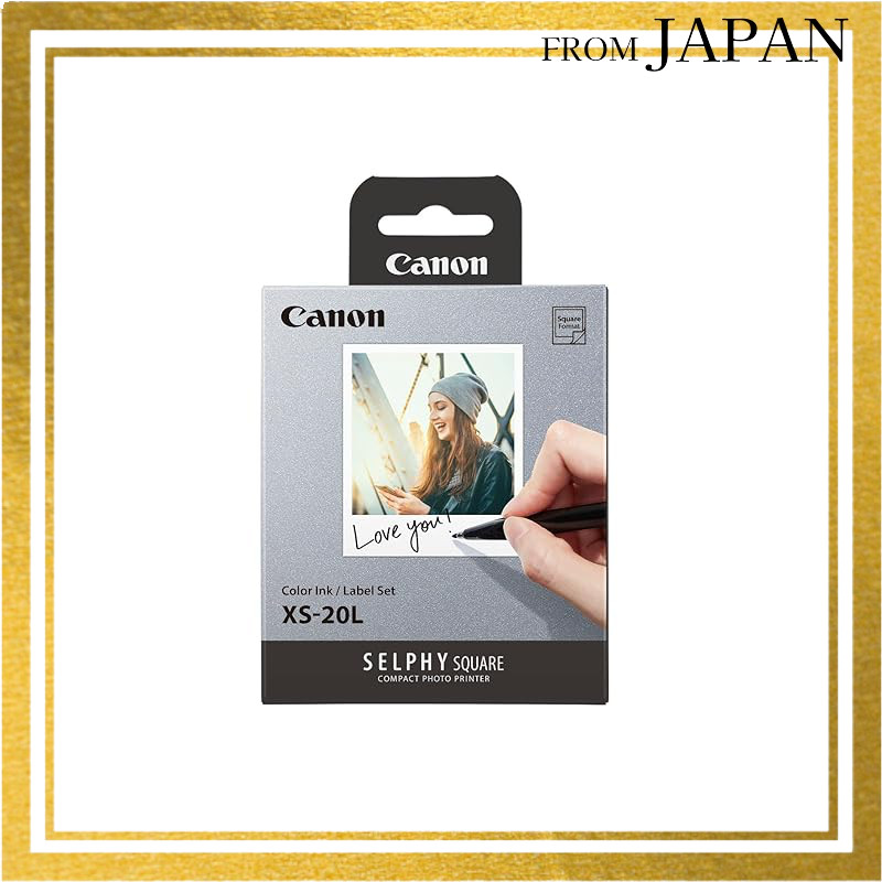 Color Ink/Label Set XS-20L for Canon SELPHY SQUARE QX10/QX20Direct from Japan
