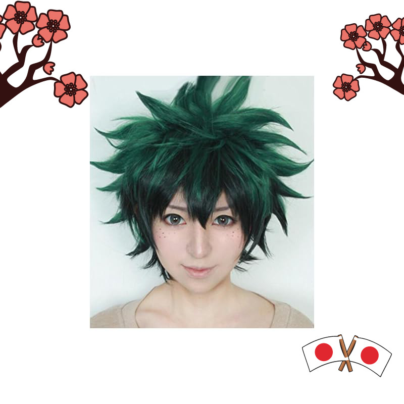 【HALLE】Cosplay Wig My Hero Academia Izuku Midoriya / Shouto Todoroki / Katsuki Bakugo Style