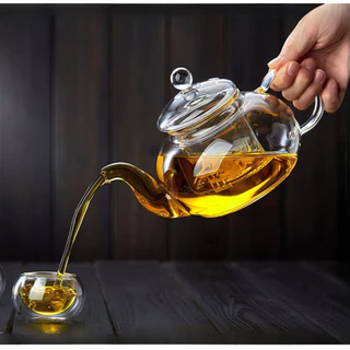 400ml/600ml/800ml/1000ml กาน้ําชาแก้วทนความร้อน Clear Japaness สไตล์หม้อชาพร้อม Infuser สําหรับดอกไม้จีน Puer ชาแบบพกพากาต้มน้ําชา