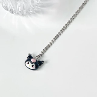 การ์ตูนน่ารักสร้อยคอ Cinnamoroll นักเรียนแฟนคู่หวานเครื่องประดับจี้