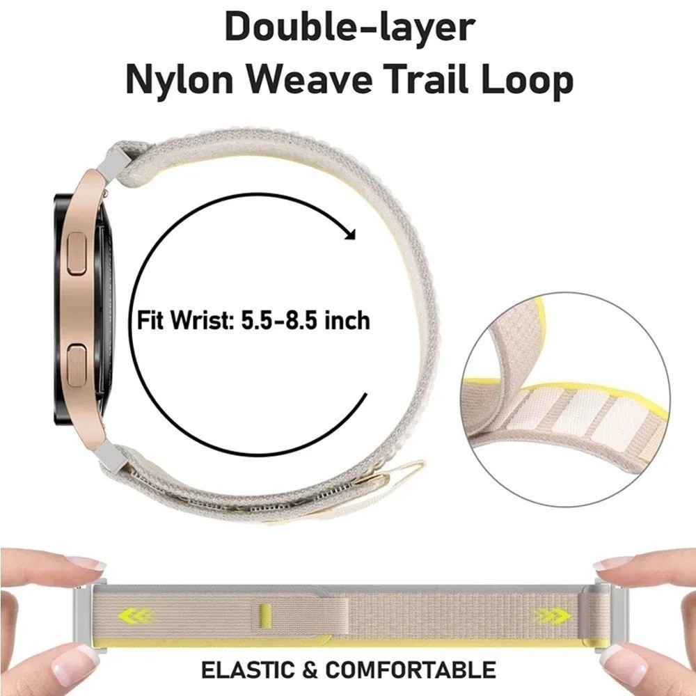 ไนลอน Trail Loop สายนาฬิกาสําหรับ Amazfit Active 2 สายรัดข้อมือสร้อยข้อมือสําหรับ Amazfit Active 2 สมาร์ทนาฬิกาอุปกรณ์เสริม