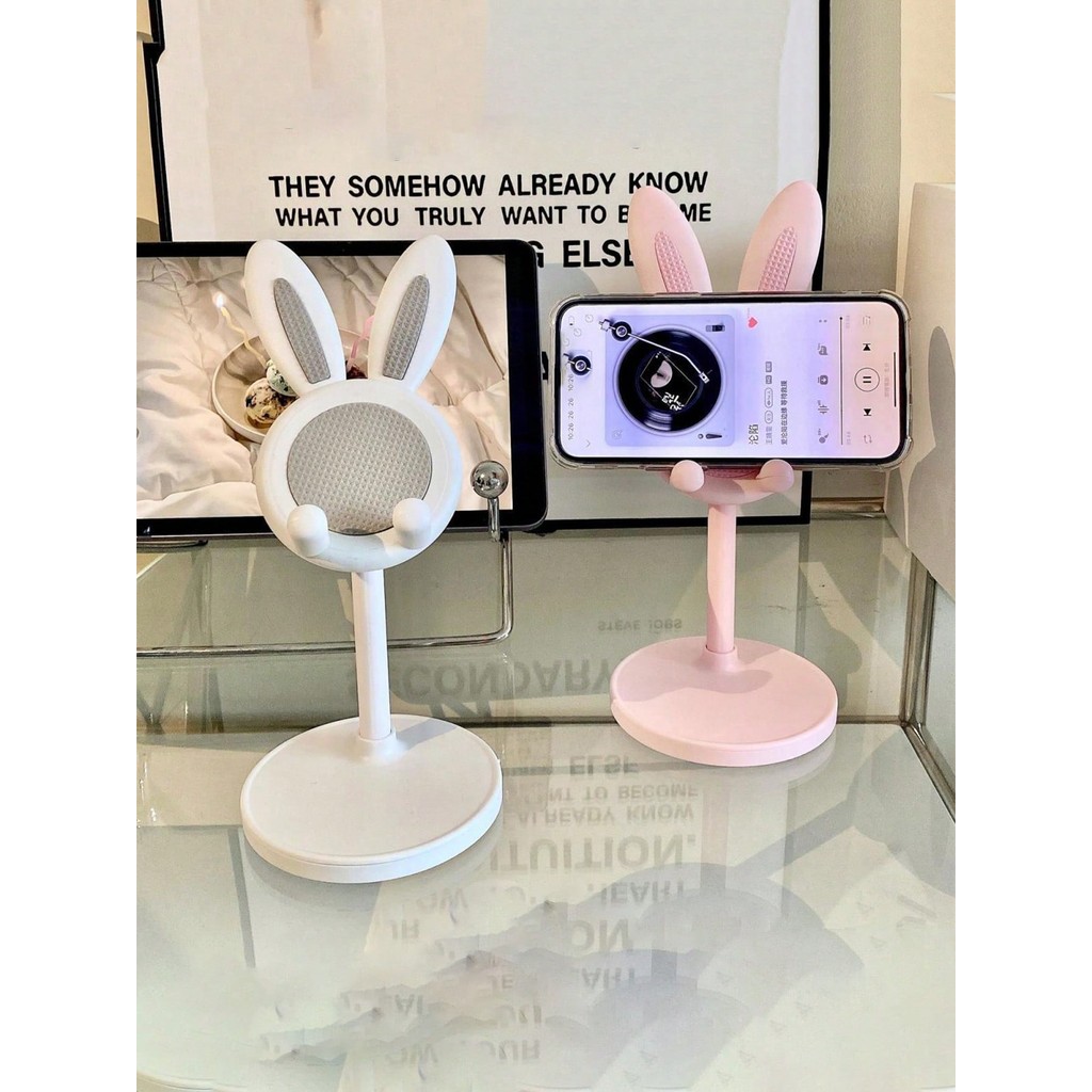 เดสก์ท็อปใหม่ Creative Lifting Retractable Selfie Live Lazy Bunny ที่วางโทรศัพท์