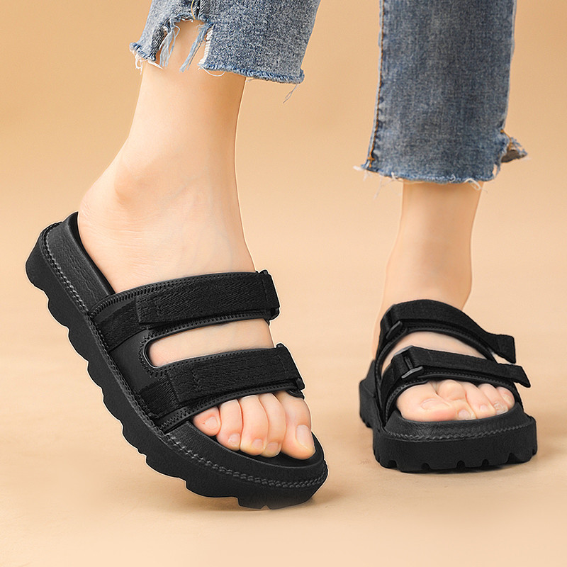 หนา soled Shit-Stepping Feeling Flip-Flops ฤดูร้อนรองเท้าผู้หญิงสบายๆชายหาดรองเท้าแตะกันลื่น - รูปที่ 6