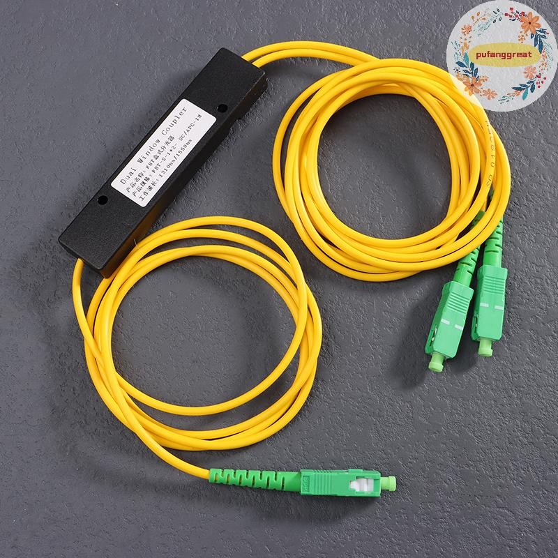 Pufanggreat 1 PC 1x2 FTTH Fiber Optic Splitter 1 จุด 2 Fiber Optic Splitter กล่องเรียว 1 ถึง 2 Splitter กล่อง/APC อุปกรณ์เสริมคอมพิวเตอร์ TH