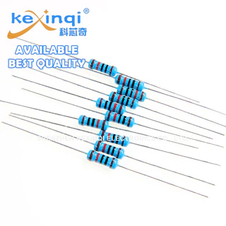 (100 ชิ้น) 1/4W ตัวต้านทานฟิล์มโลหะ 1R ~ 100R 1% 10R 6.8R 12R 20R 22R 47R 51R 68R 82R Ohm Resistance