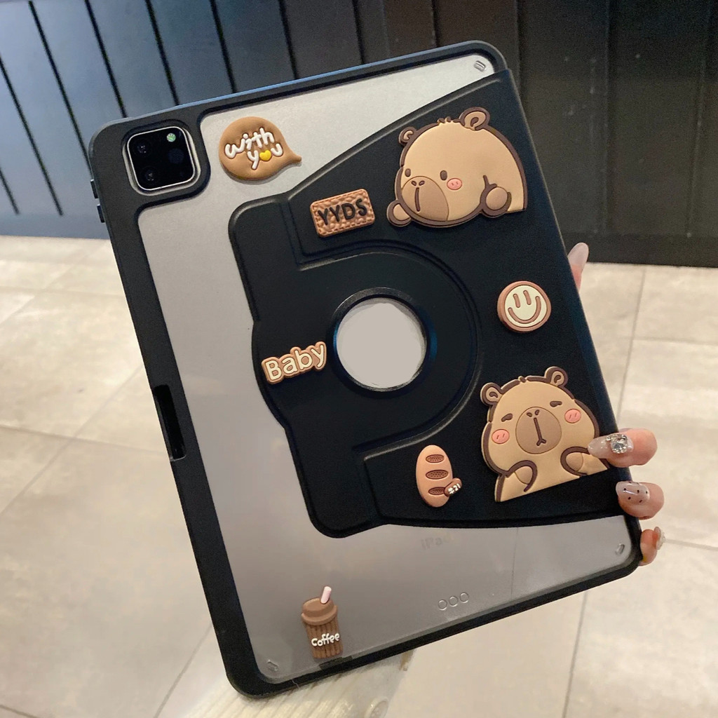 009.เคส หมุนได้ 360 ํ ตั้งได้ นอนได้ พร้อมช่องใส่ปากกา เคส สําหรับ Redmi Pad SE 11 Redmi Pad  8.7 Re