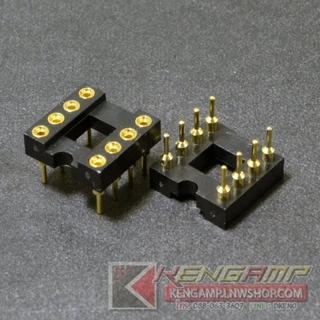 Socket DIP8 ขากลมชุบทอง 24K ยี่ห้อ NEXTRON