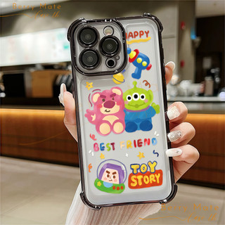 จัดส่งทันที เคสไอโฟน15 ลายการ์ตูนหมีชมพู เคสมือถือ For IPhone11 12 13 14 15 16 Pro PROMAX 7/8PLUS X XR XSMAX กันกระแทก