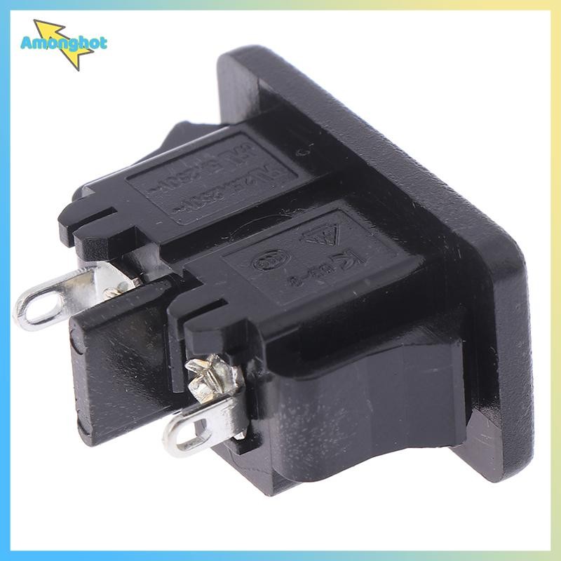 Amonghot> 5 ชิ้นใหม่ AC250V 5A 2Pin AC ปลั๊กไฟ Mount ซ็อกเก็ตหญิงใหม่