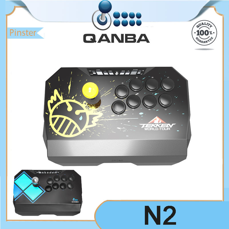 Qanba N2 Poison Bee Drone Arcade จอยสติ๊กเกมคอนโทรลเลอร์ขนาดใหญ่รองรับ PS5, PS4, PS3 PC