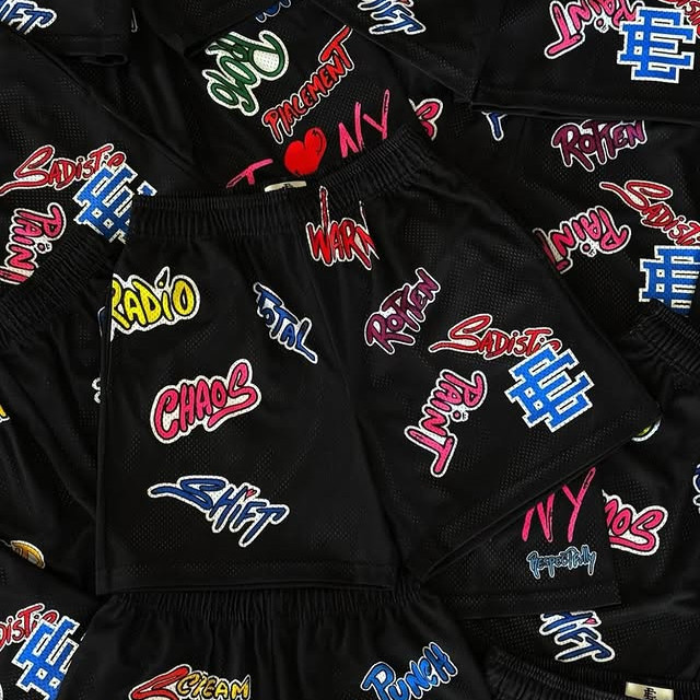 EE Quick-Drying Basketball Beach Pants Eric emanuel American Joint Mesh Shorts