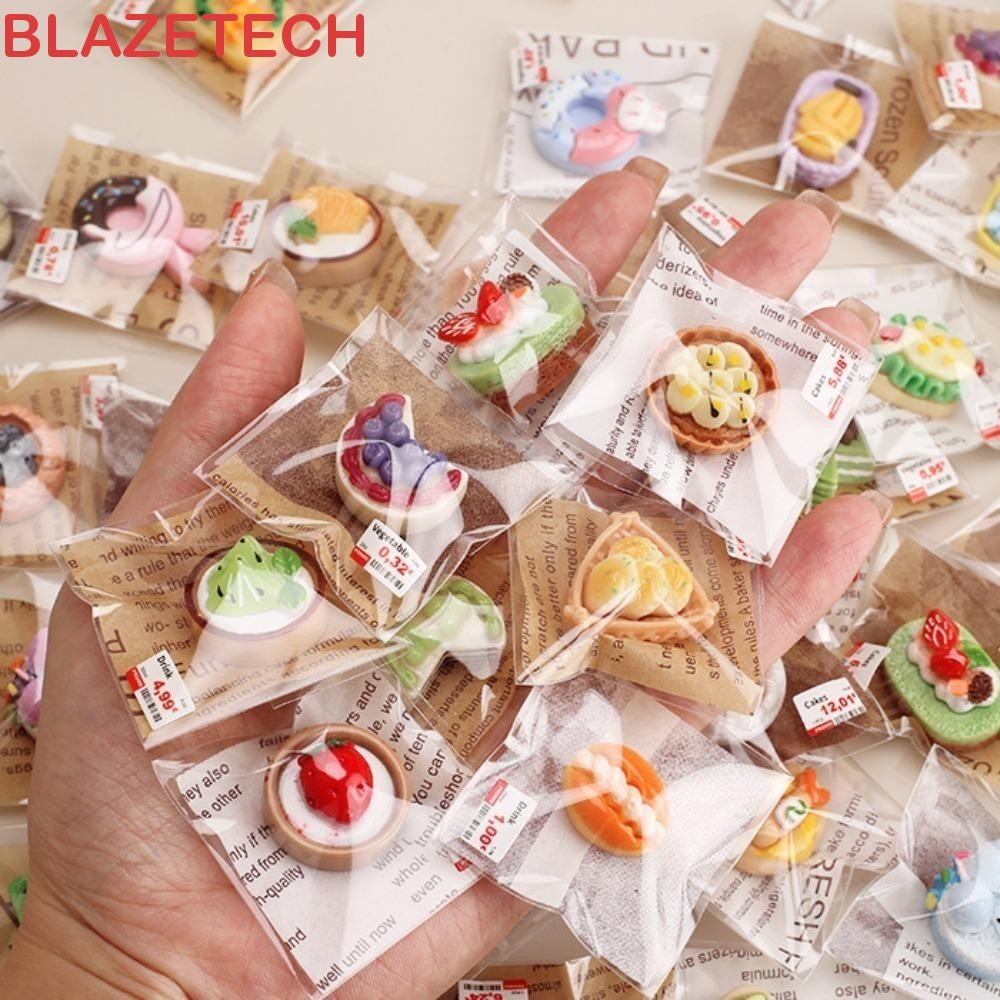 บลาเซเทค 20ชิ้นจิ๋วจําลองขนม,ของเล่นอาหารแกล้งเล่นจําลองมินิเค้ก,งานอดิเรกคอลเลกชันการศึกษาขนมอบขนมปังเล่นบ้านของเล่นทําเอง