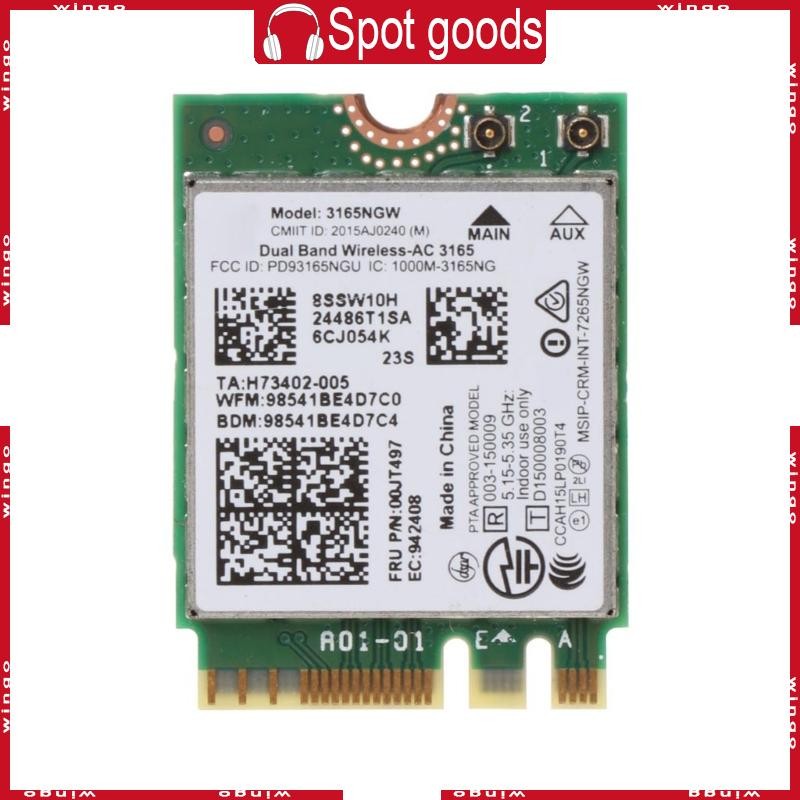 00JT497 3165NGW Wireless-AC Dual Band for  ThinkPad