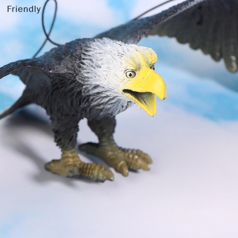 [Friendly] 1 ชิ้นกลางแจ้ง Eagle Figurine Bird Deterrent พลาสติก Eagle เครื่องประดับ Vivid Flying Bird Decoy Garden หุ่นไล่กา Boutique - รูปที่ 3